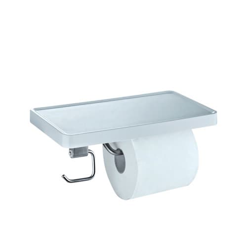 GERMANY BRILIANT GB Y8891-W ROLL HOLDER WITH SHELF & HOOK