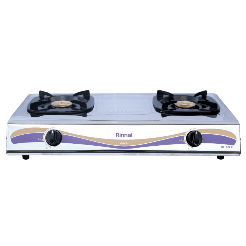 RINNAI RI-522E (STAINLESS) KOMPOR GAS DUA TUNGKU