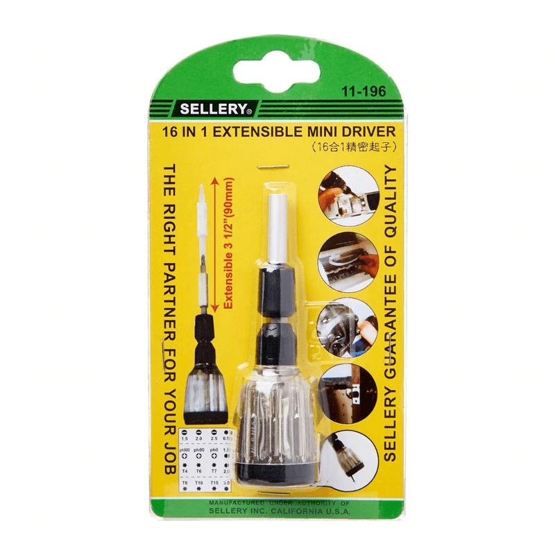 SELLERY 16 IN 1 EXTENSIBLE MINI DRIVER (11-196) *